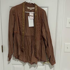 Free People Embellished Jacket